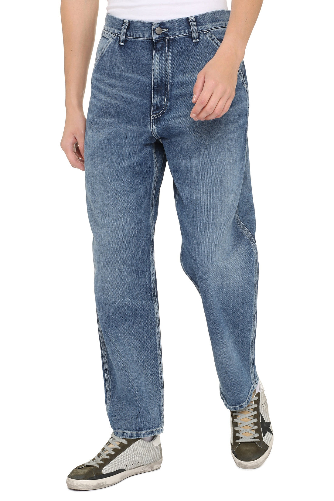 Carhartt-OUTLET-SALE-Penrod 5-pocket regular fit jeans-ARCHIVIST