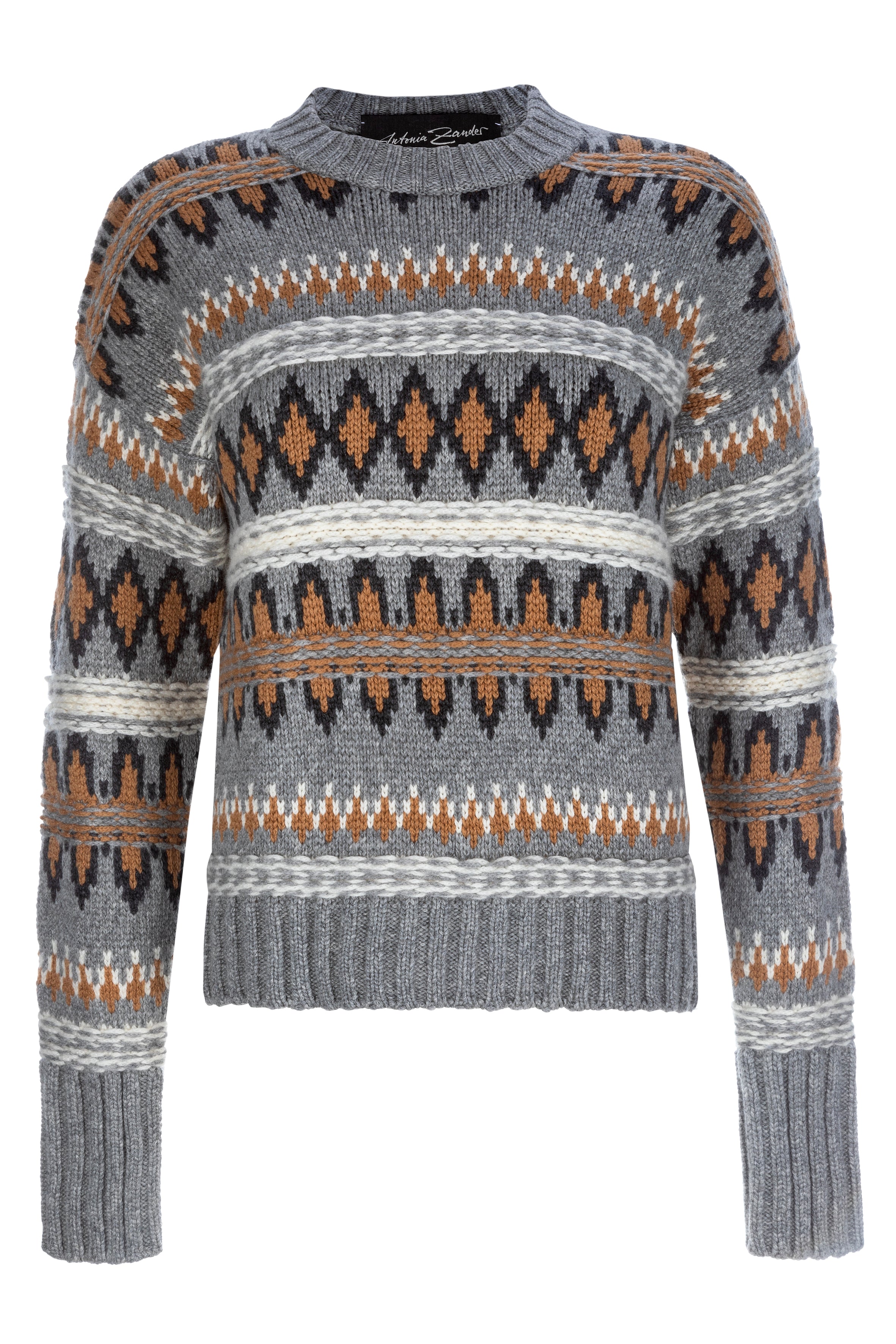 The Penta Sweater-Strick & Pullover-Antonia Zander-OUTLET-XS-slate-ARCHIVIST-ARCHIVE-SALE