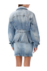 BALMAIN-OUTLET-SALE-Peplum denim jacket-ARCHIVIST