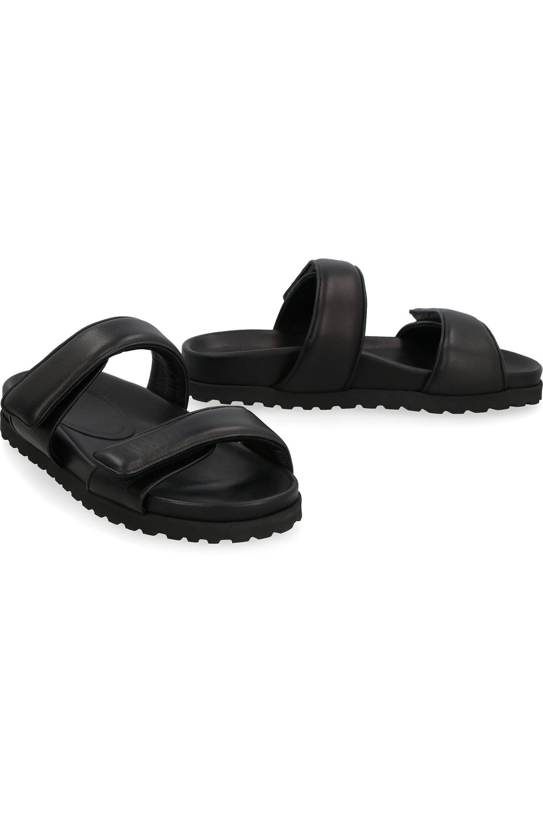 GIA BORGHINI-OUTLET-SALE-Perni 11 leather flat sandals-ARCHIVIST