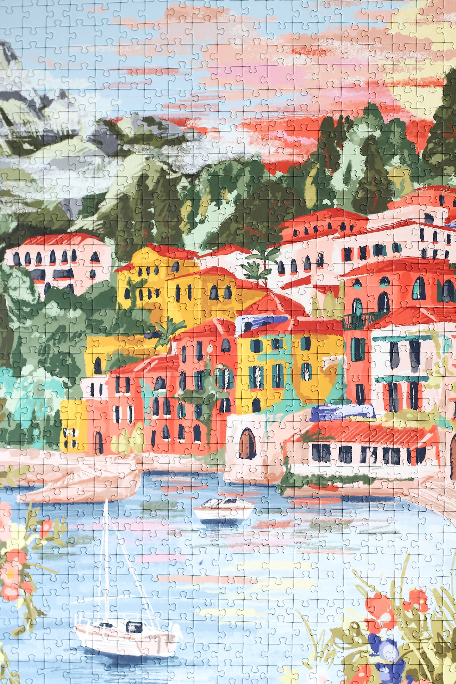 Piecely Puzzles-Piecely Lake Como Puzzle, 1000 Teile-Puzzles-Black-Deal-Outlet-by-ARCHIVIST