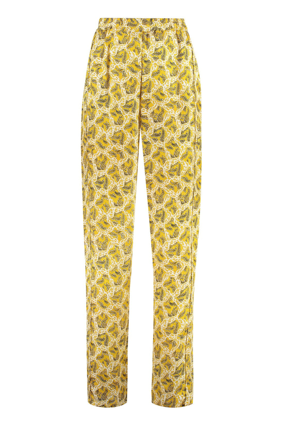 Isabel Marant-OUTLET-SALE-Piera Printed high-rise trousers-ARCHIVIST