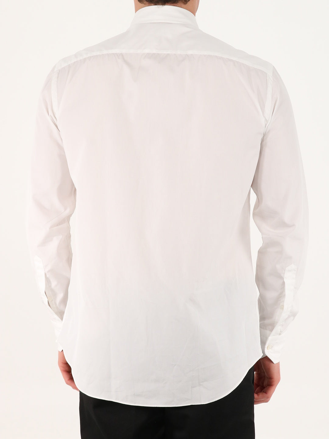 Salvatore Piccolo-OUTLET-SALE-Pin point white shirt-ARCHIVIST