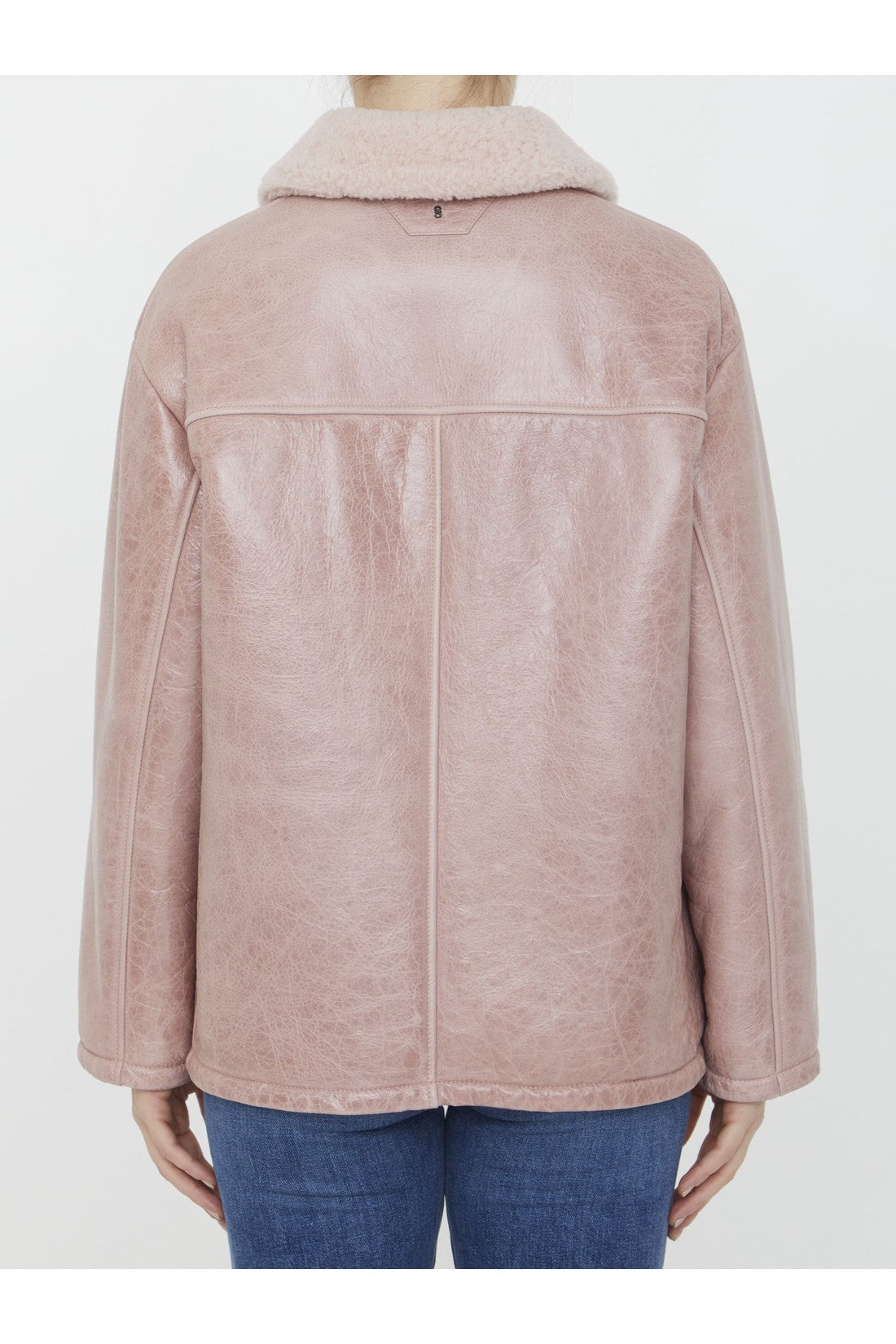 SALVATORE SANTORO-OUTLET-SALE-Pink leather jacket-ARCHIVIST