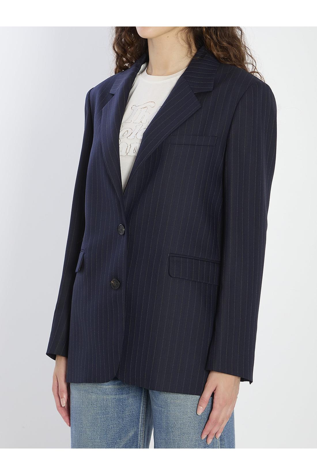 Golden Goose-OUTLET-SALE-Pinstripe blazer-ARCHIVIST