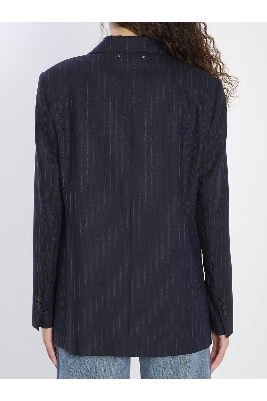 Golden Goose-OUTLET-SALE-Pinstripe blazer-ARCHIVIST