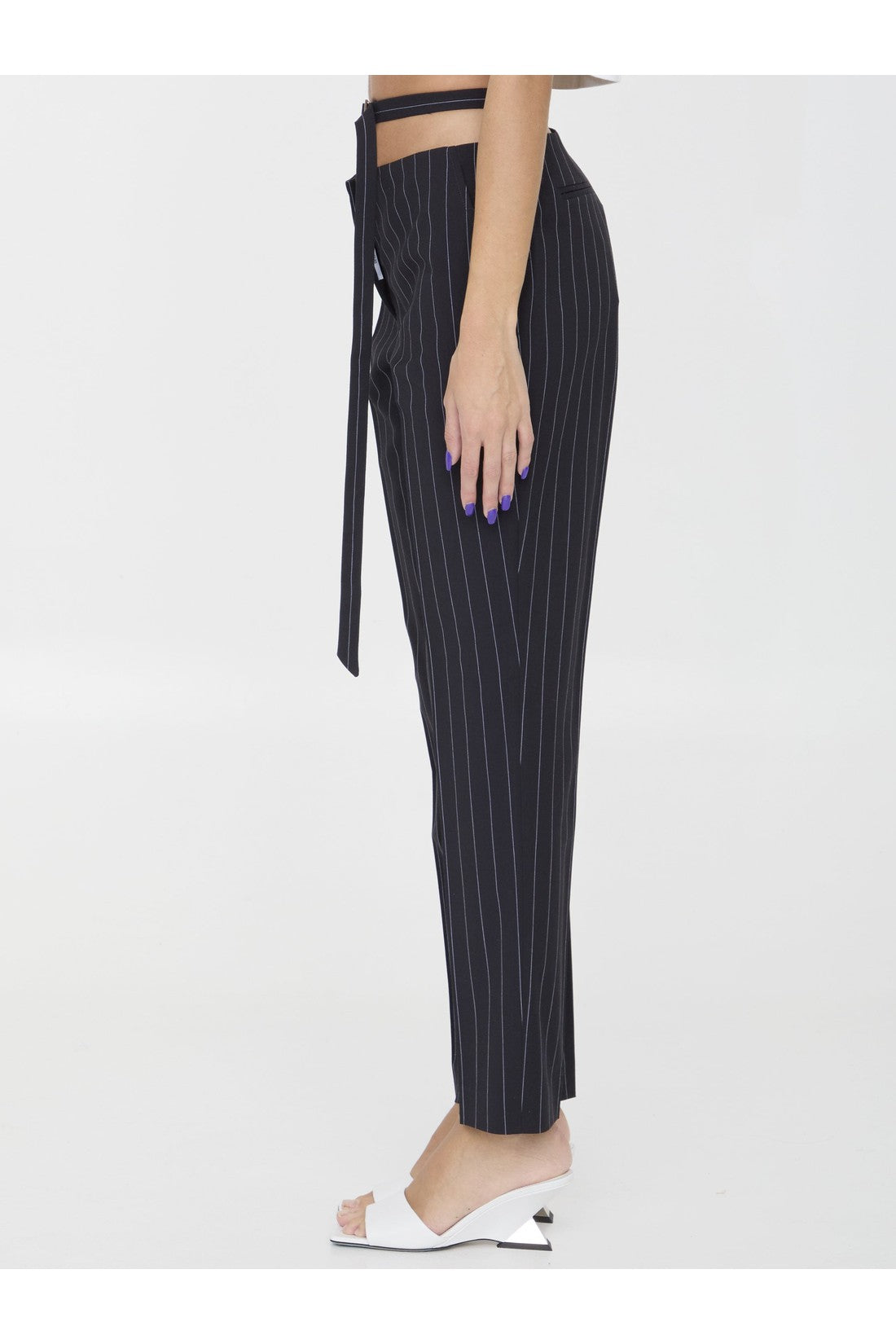 THE ATTICO-OUTLET-SALE-Pinstriped pants-ARCHIVIST