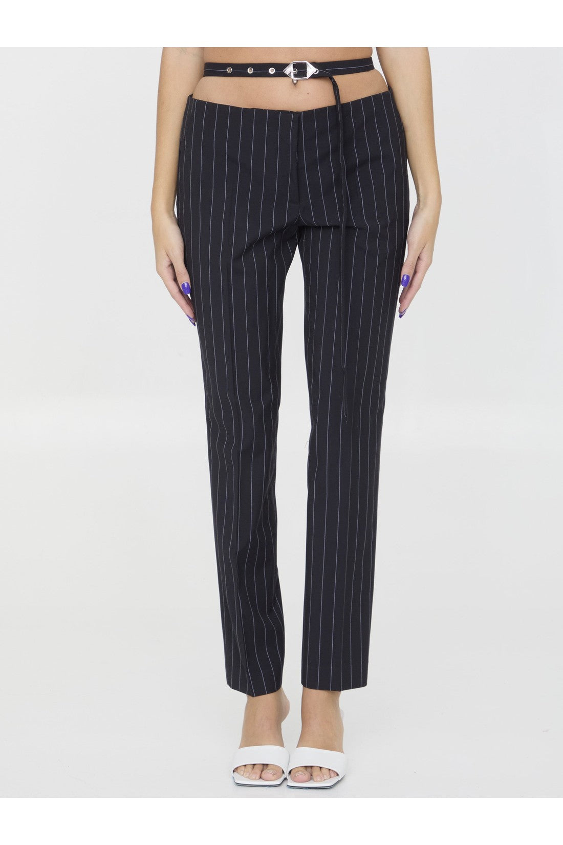 THE ATTICO-OUTLET-SALE-Pinstriped pants-ARCHIVIST