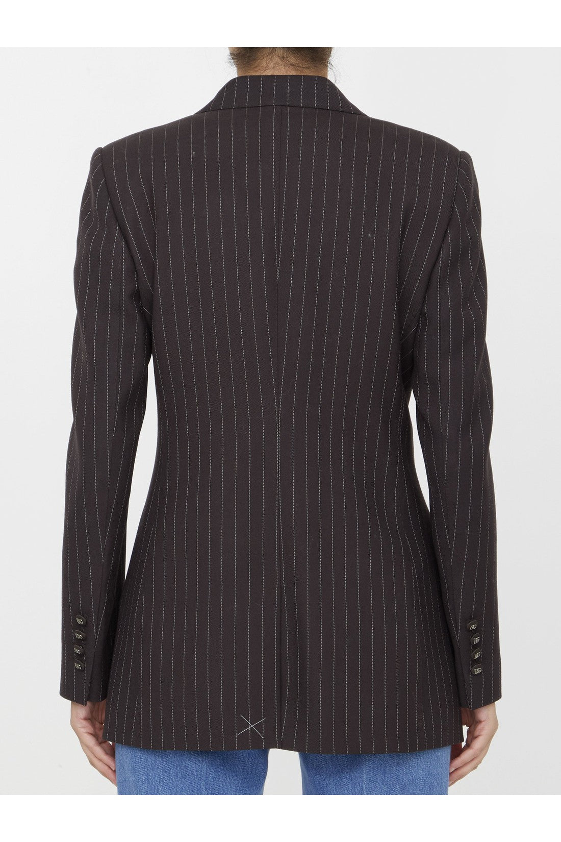 DOLCE&GABBANA-OUTLET-SALE-Pinstriped wool jacket-ARCHIVIST