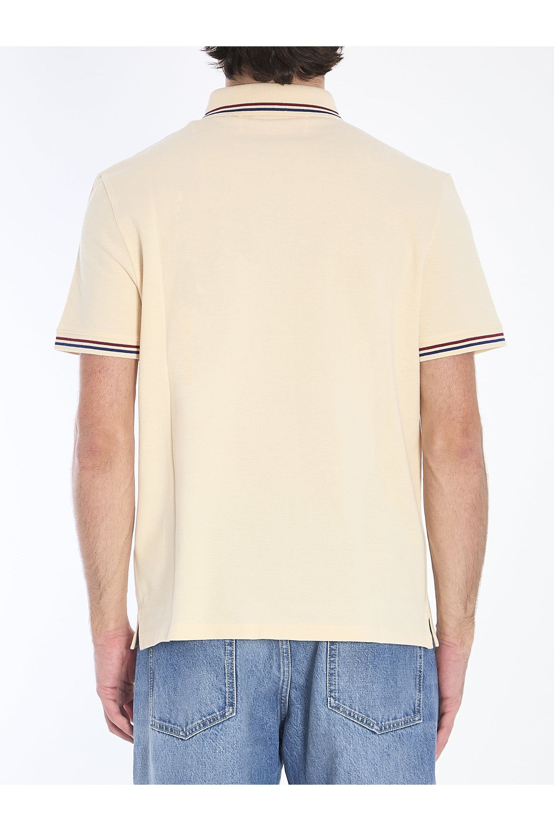 Valentino Garavani-OUTLET-SALE-Piqué cotton polo shirt-ARCHIVIST