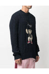 Palm Angels-OUTLET-SALE-Pirate Bear Cable Knit Sweater-ARCHIVIST