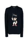 Palm Angels-OUTLET-SALE-Pirate Bear Cable Knit Sweater-ARCHIVIST