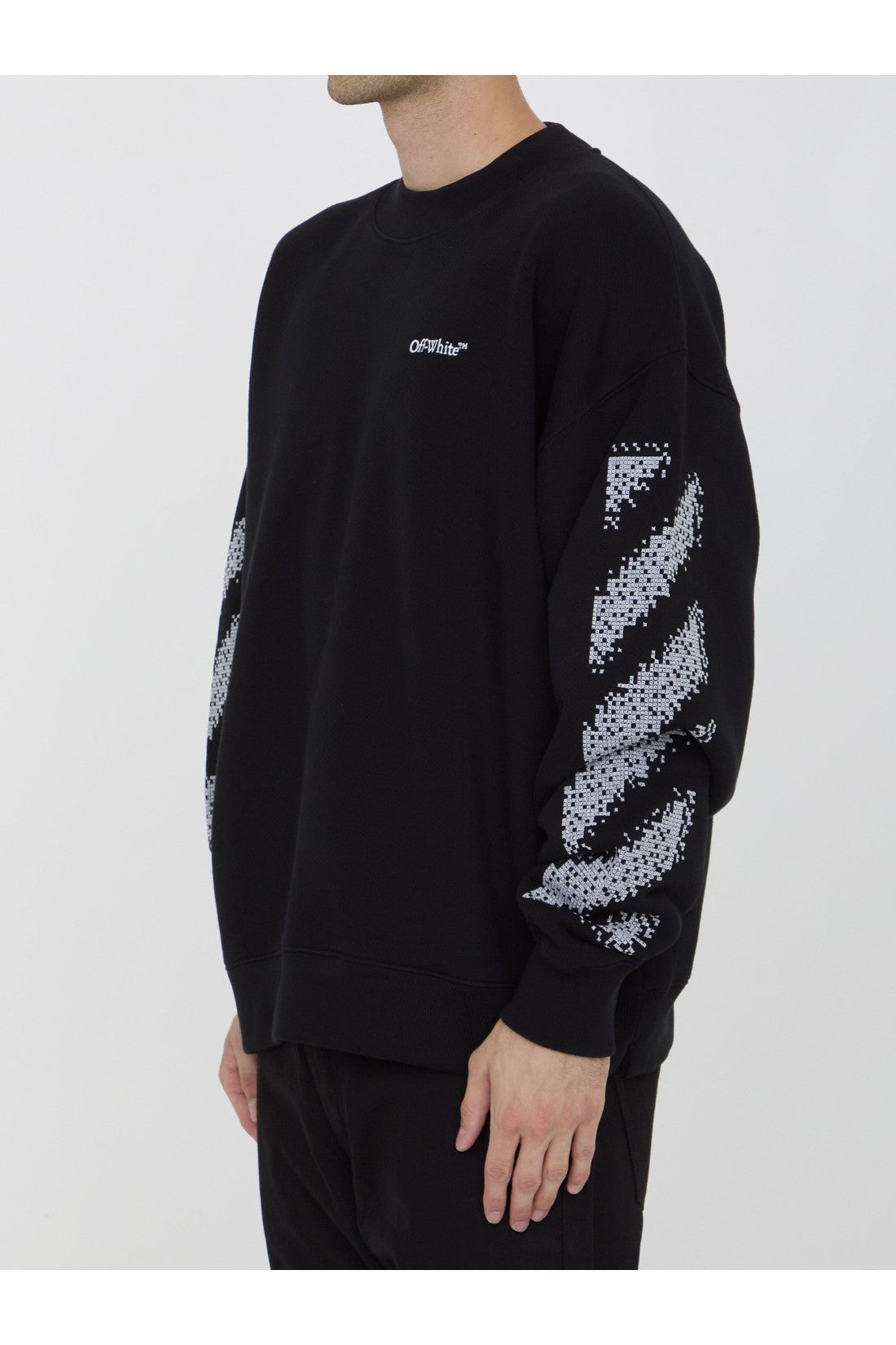 OFF WHITE-OUTLET-SALE-Pixel Diag sweatshirt-ARCHIVIST