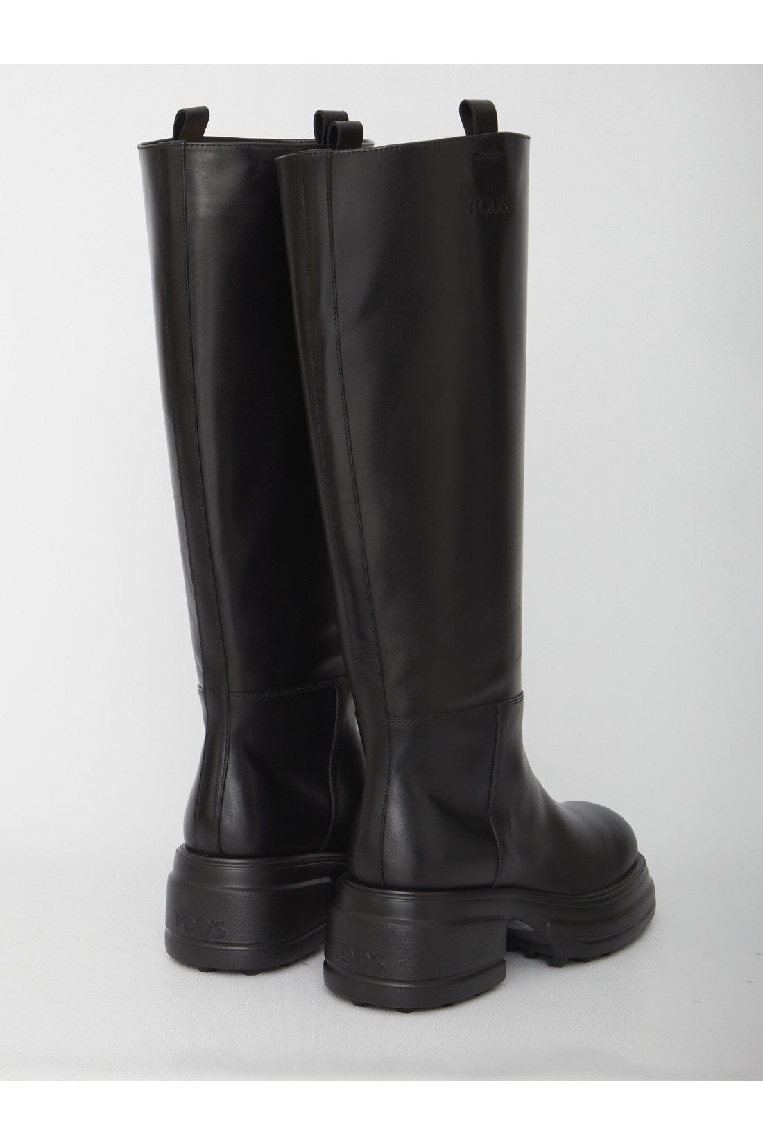 TOD'S-OUTLET-SALE-Platform Boots in Leather-ARCHIVIST