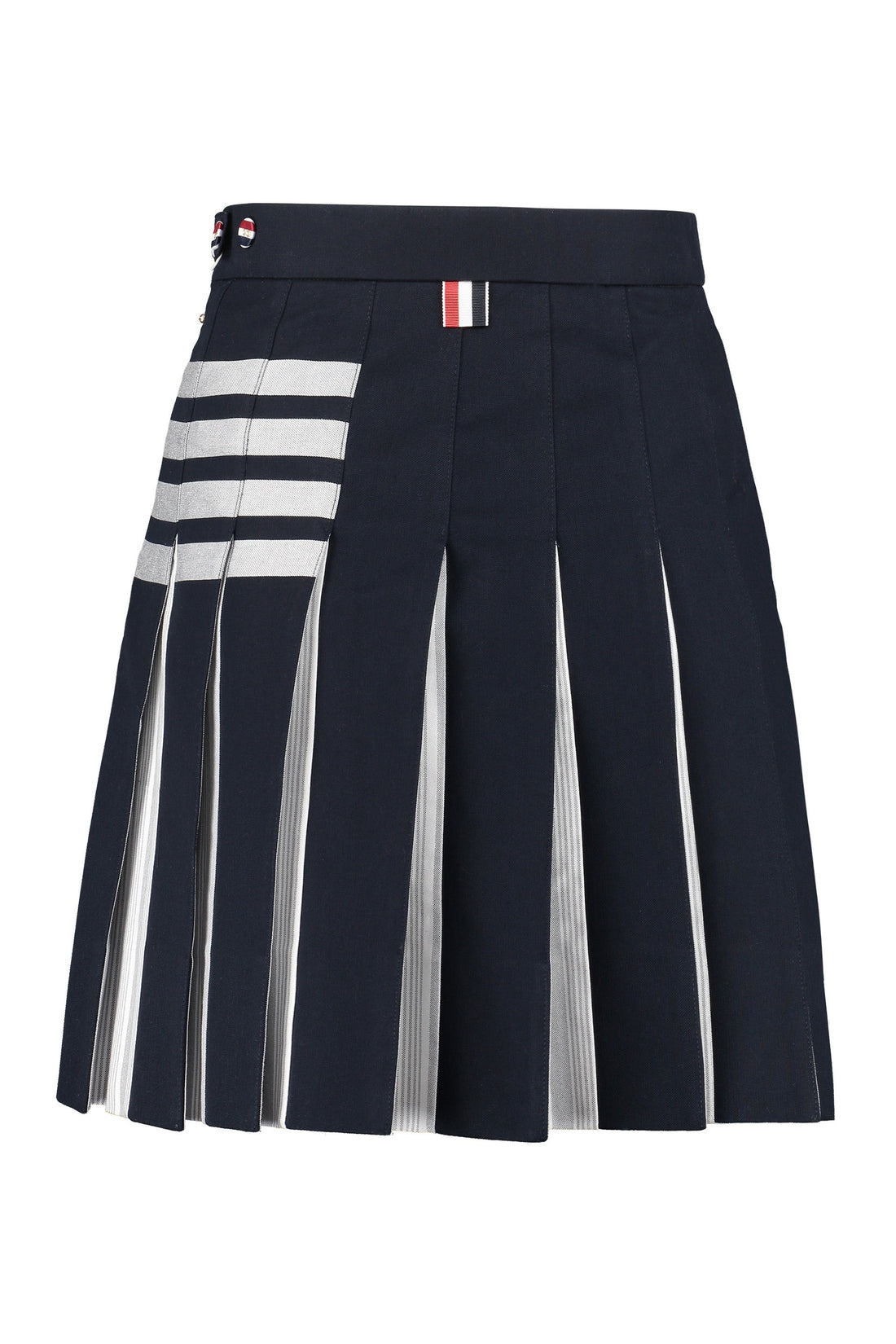Thom Browne-OUTLET-SALE-Pleated cotton skirt-ARCHIVIST