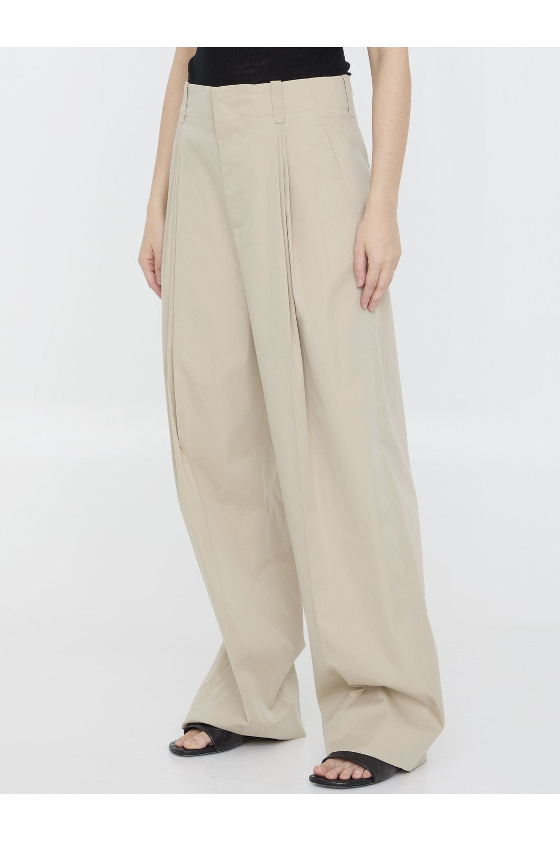 BOTTEGA VENETA-OUTLET-SALE-Pleated pants-ARCHIVIST