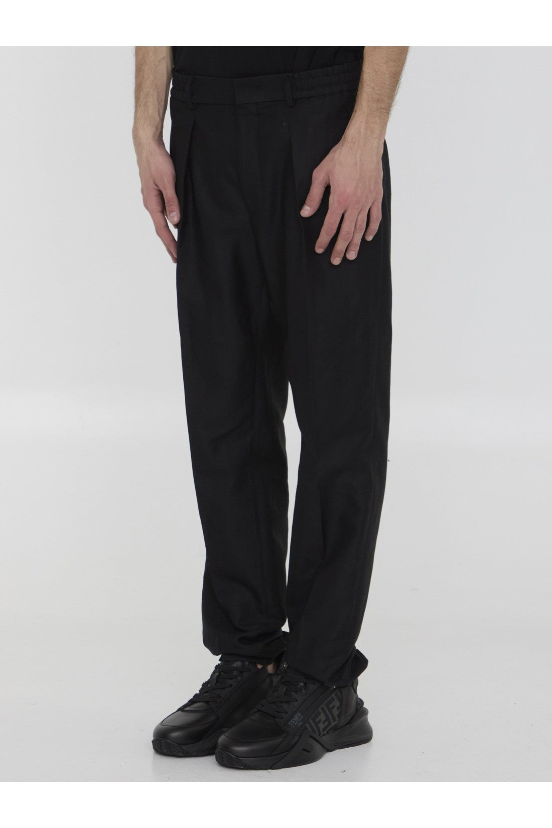 FENDI-OUTLET-SALE-Pleated trousers-ARCHIVIST