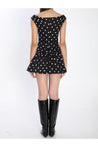 Self Portrait-OUTLET-SALE-Polka mini dress-ARCHIVIST