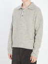 Ami Paris-OUTLET-SALE-Polo in alpaca and wool-ARCHIVIST