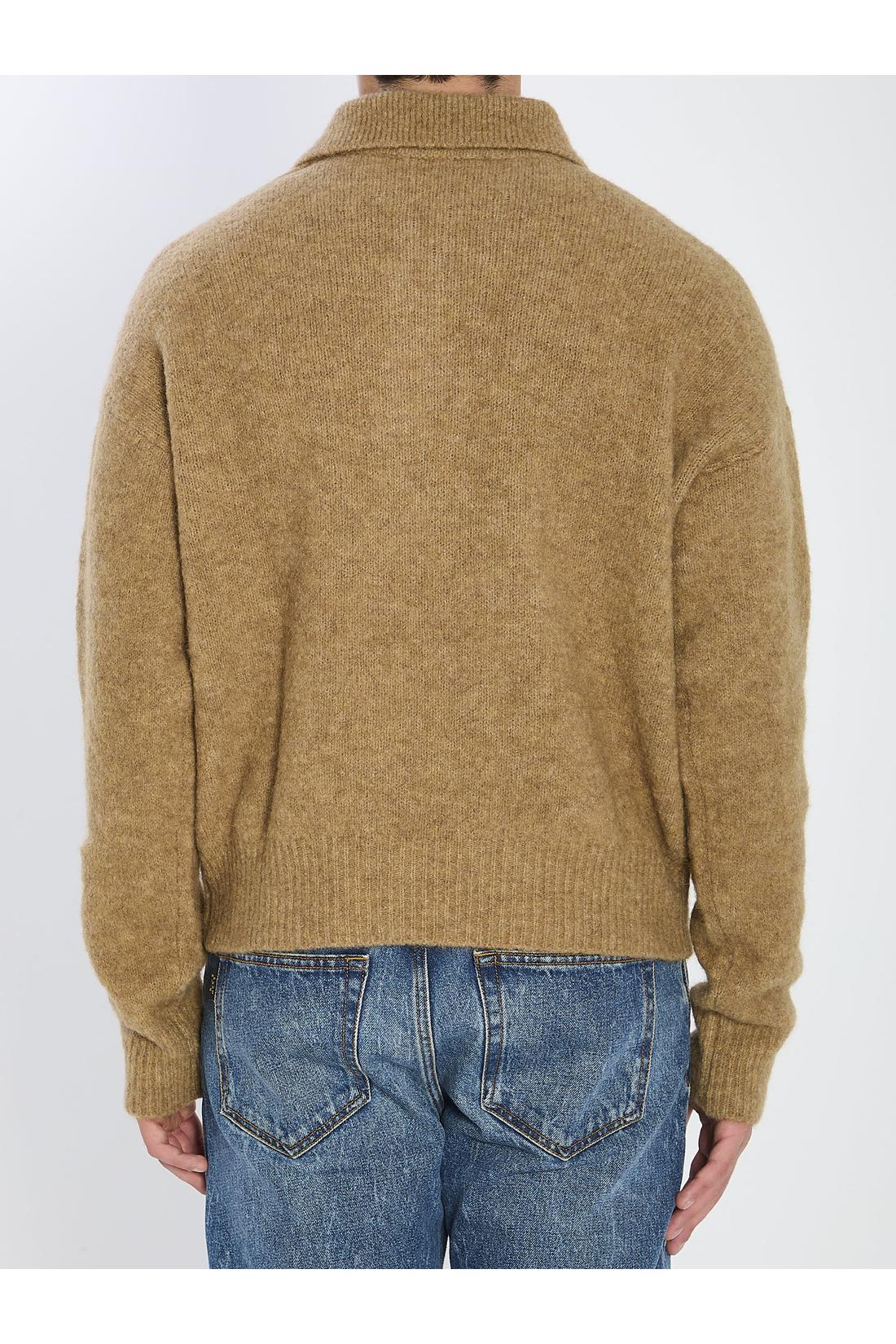 Ami Paris-OUTLET-SALE-Polo in alpaca and wool-ARCHIVIST