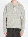 Ami Paris-OUTLET-SALE-Polo in alpaca and wool-ARCHIVIST