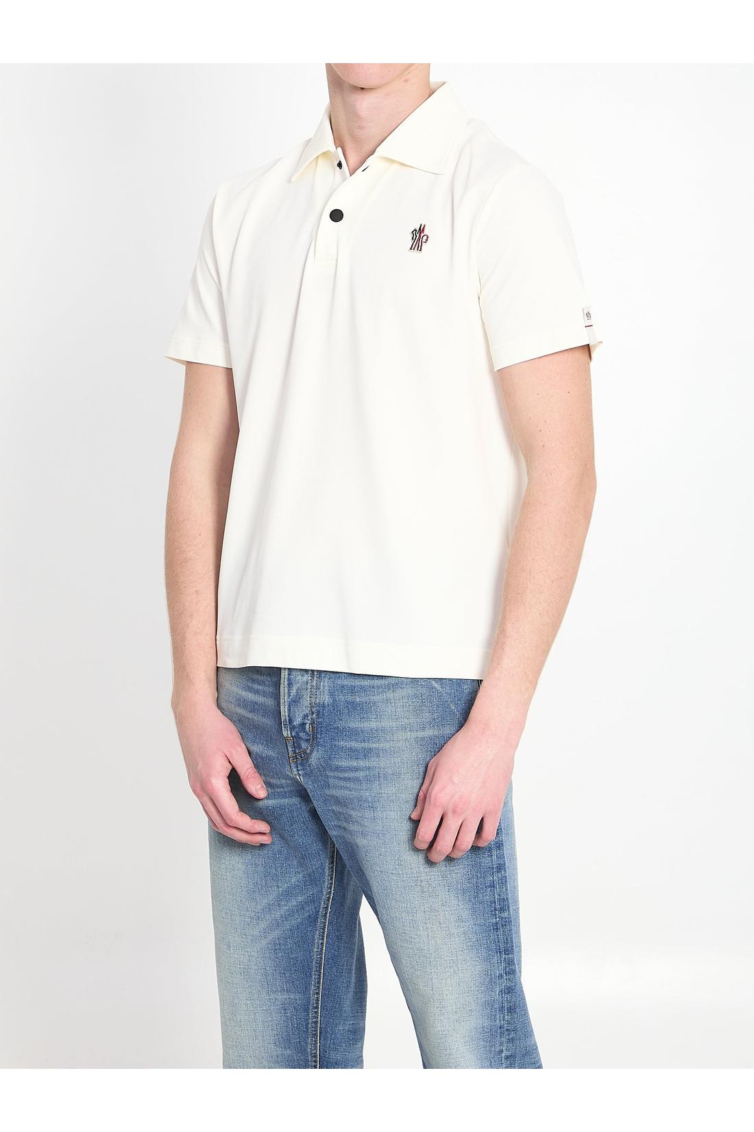 Polo shirt in nylon piqué-Shirts-Moncler grenoble-ARCHIVIST