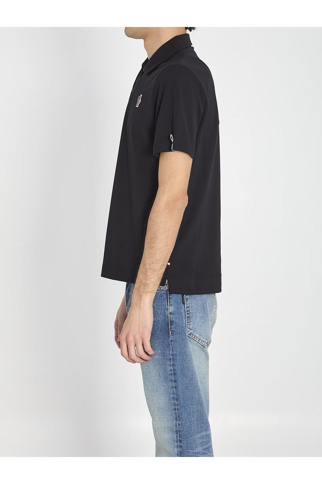 Polo shirt in nylon piqué-Shirts-Moncler Grenoble-ARCHIVIST