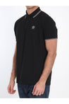 Stone Island-OUTLET-SALE-Polo shirt in piqué cotton-ARCHIVIST