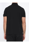Stone Island-OUTLET-SALE-Polo shirt in piqué cotton-ARCHIVIST