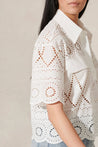 LUISA CERANO-OUTLET-SALE-Polohemd mit Lochstickerei-Shirts-by-ARCHIVIST