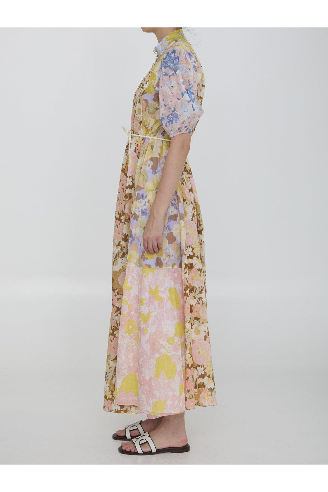 ZIMMERMANN-OUTLET-SALE-Pop Puff Sleeve maxi dress-ARCHIVIST