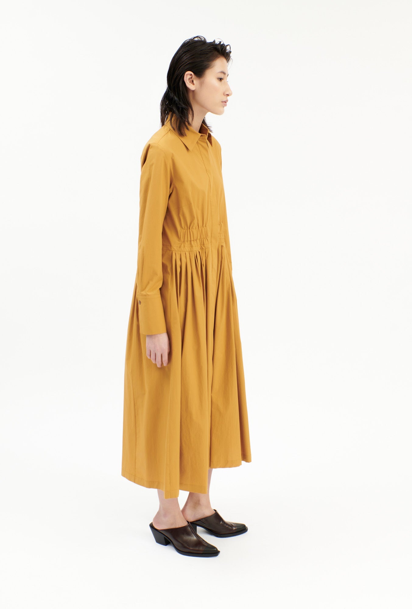 Odeeh-Poplin Kleid, Saffran-Kleider & Röcke-Black-Deal-Outlet-by-ARCHIVIST