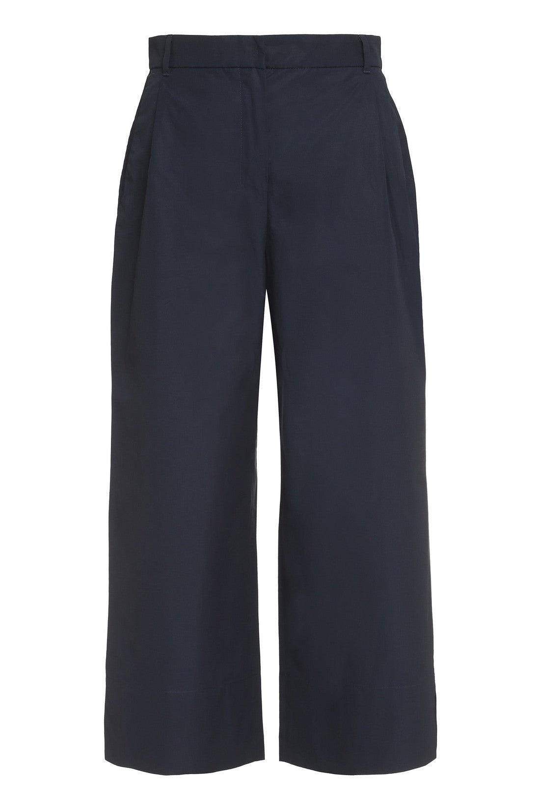 S MAX MARA-OUTLET-SALE-Poplin cotton trousers-ARCHIVIST
