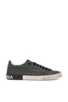 Dolce & Gabbana-OUTLET-SALE-Portofino Jacquard Logo Sneakers-ARCHIVIST