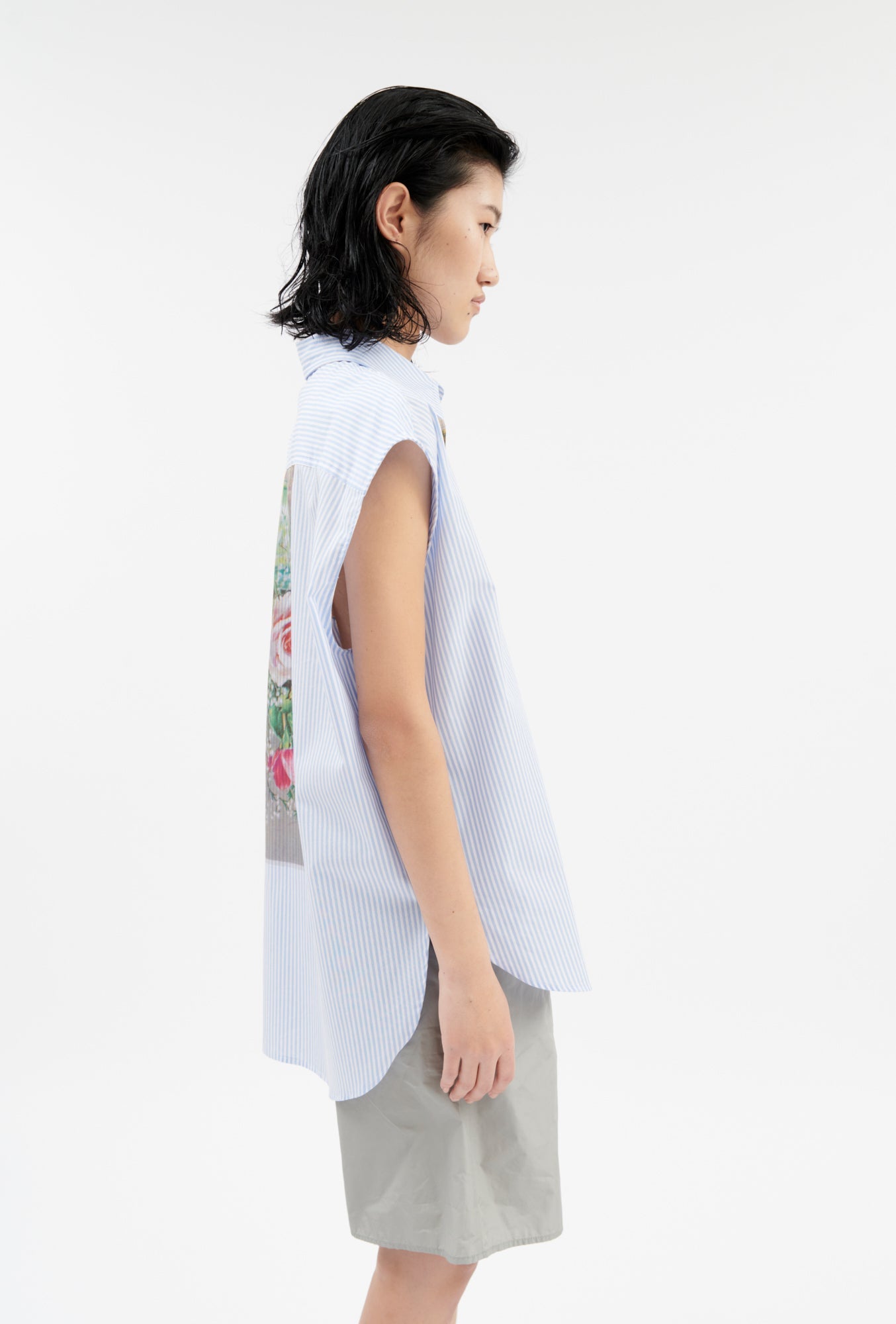 Odeeh-Postcard Collage Bluse, Multicolor-Hemden & Blusen-Black-Deal-Outlet-by-ARCHIVIST