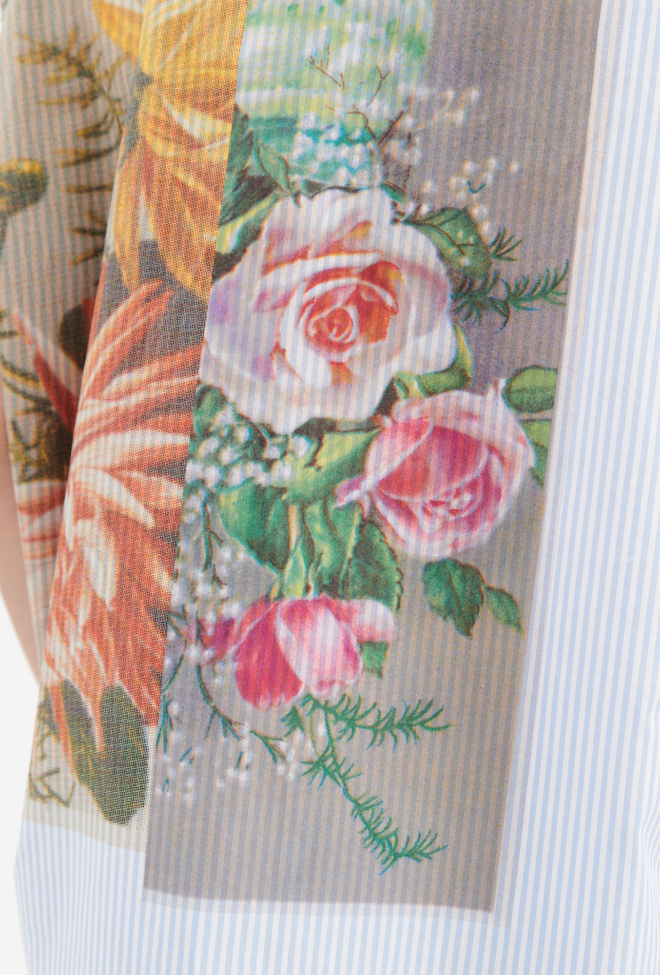 Odeeh-Postcard Collage Bluse, Multicolor-Hemden & Blusen-Black-Deal-Outlet-by-ARCHIVIST