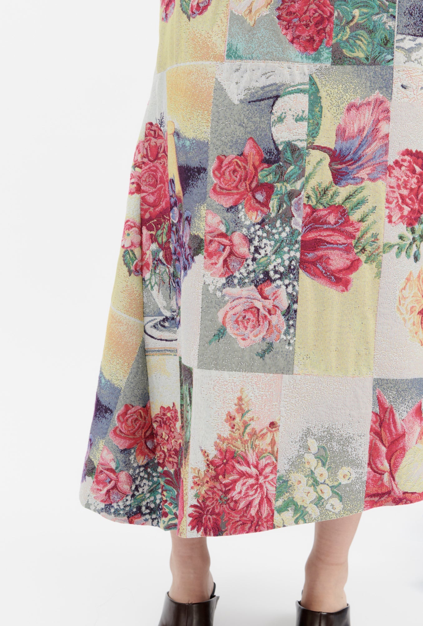 Odeeh-Postcard Jacquard Rock, Multicolor-Kleider & Röcke-Black-Deal-Outlet-by-ARCHIVIST