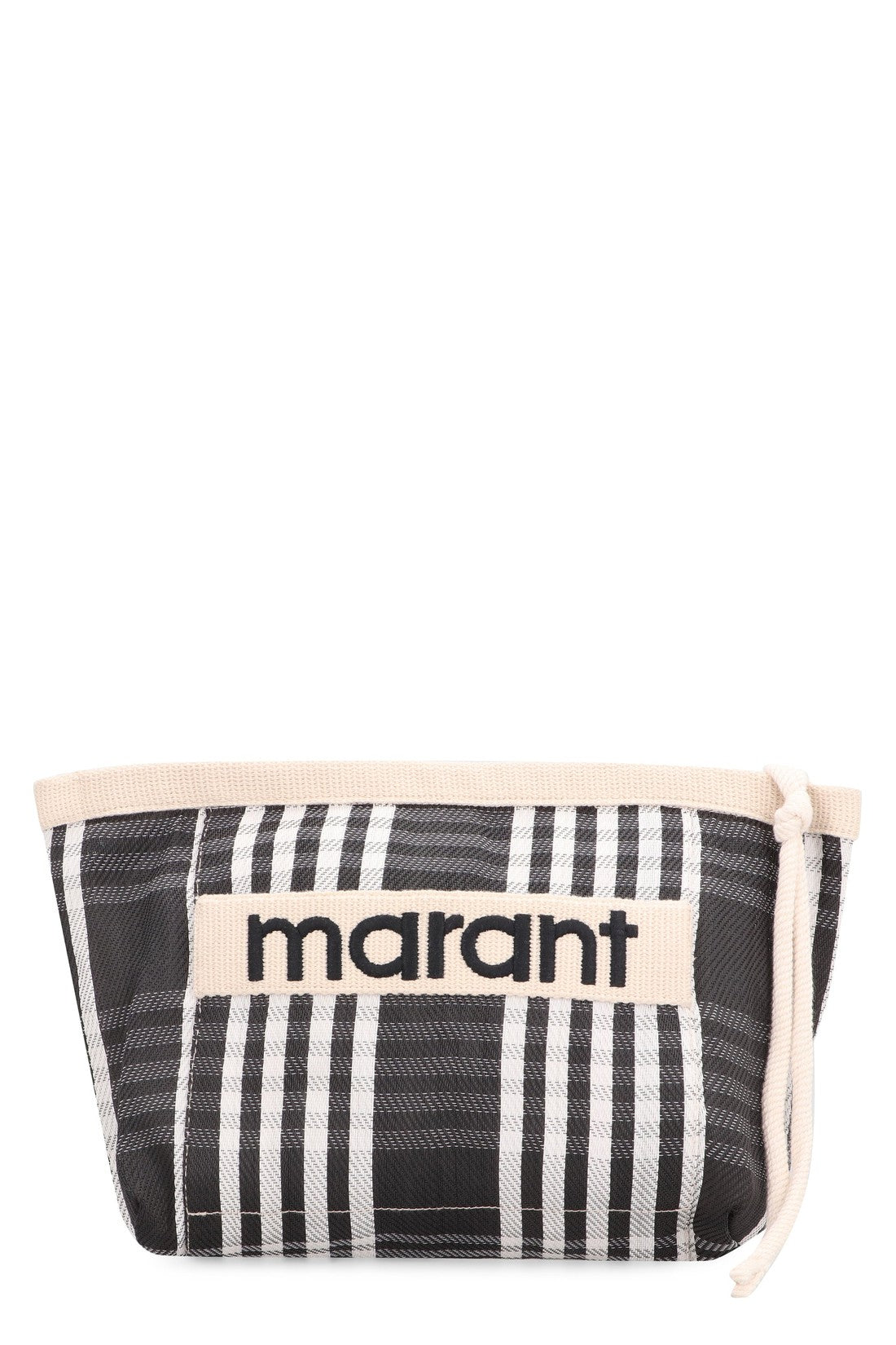 Isabel Marant-OUTLET-SALE-Powden clutch with logo-ARCHIVIST