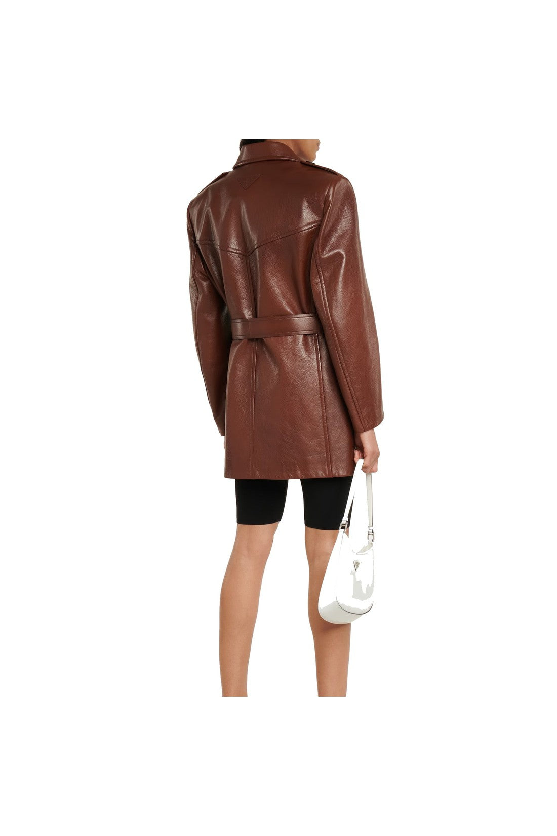 PRADA-OUTLET-SALE-Prada Leather Coat-ARCHIVIST