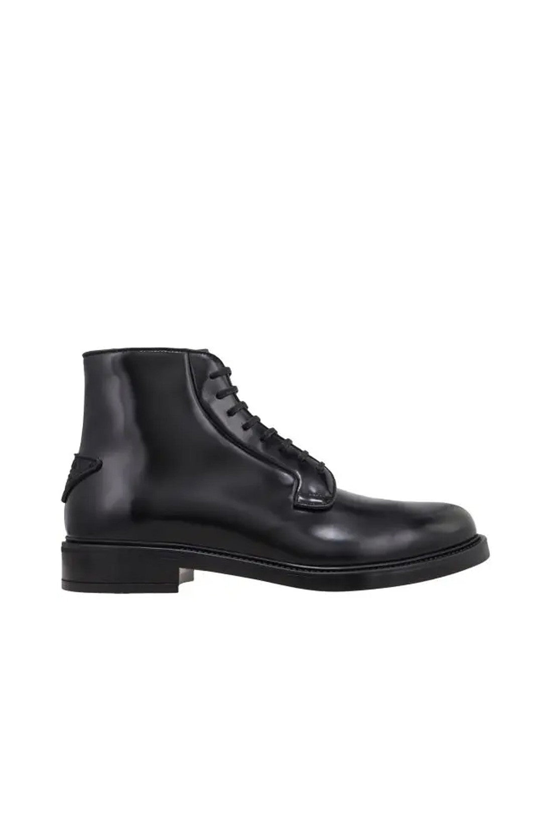 Prada Leather Lace-Up Boots-Stiefel & Stiefeletten-Prada-BLACK-41.5-IM-SALE-ARCHIVIST