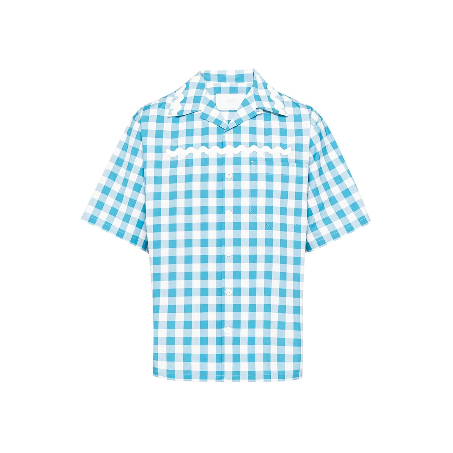Prada Checked Cotton Shirt-Prada-Sale