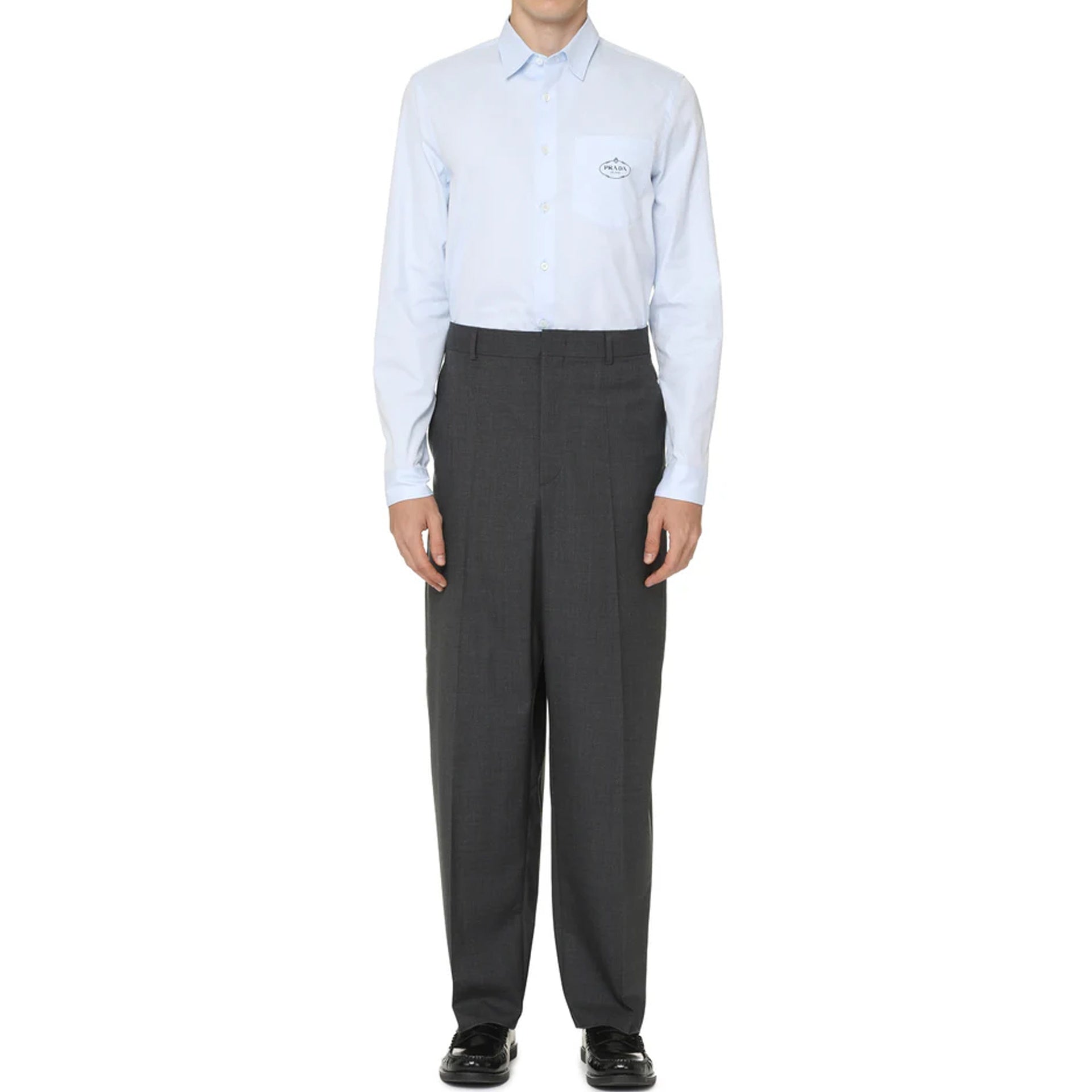 Prada Oxford Cotton Shirt-Prada-Sale