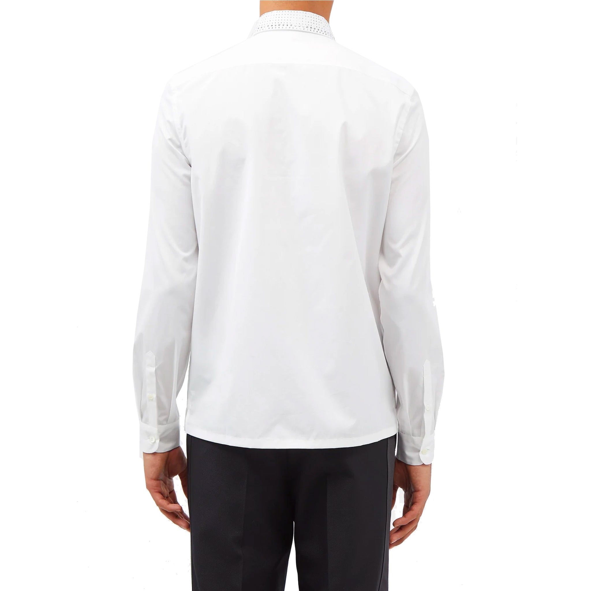 PRADA-Outlet-Sale-Prada Studded Crystal Collar Shirt-MEN CLOTHING-ARCHIVIST
