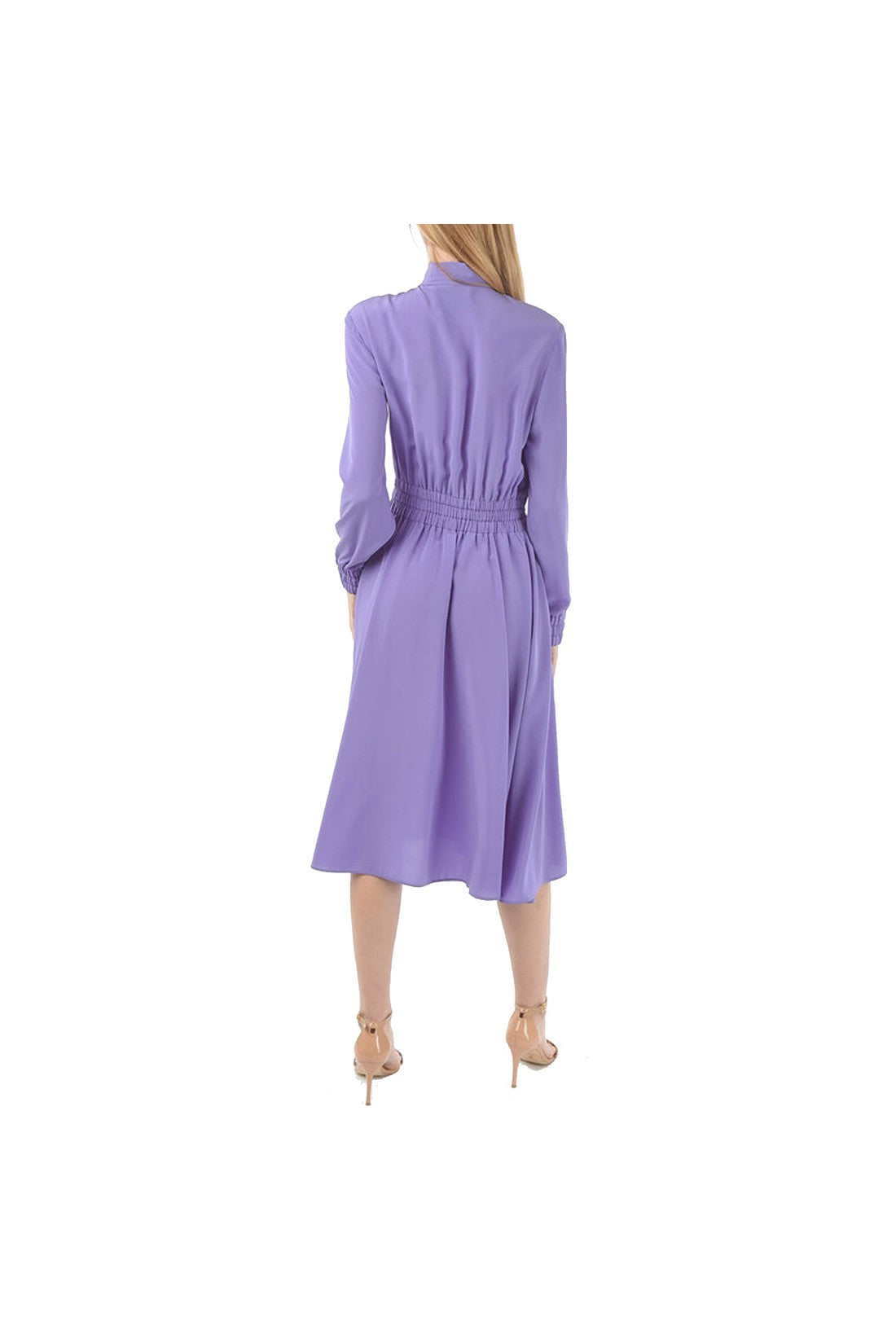 PRADA-OUTLET-SALE-Prada Tie Neck Silk Dress-ARCHIVIST