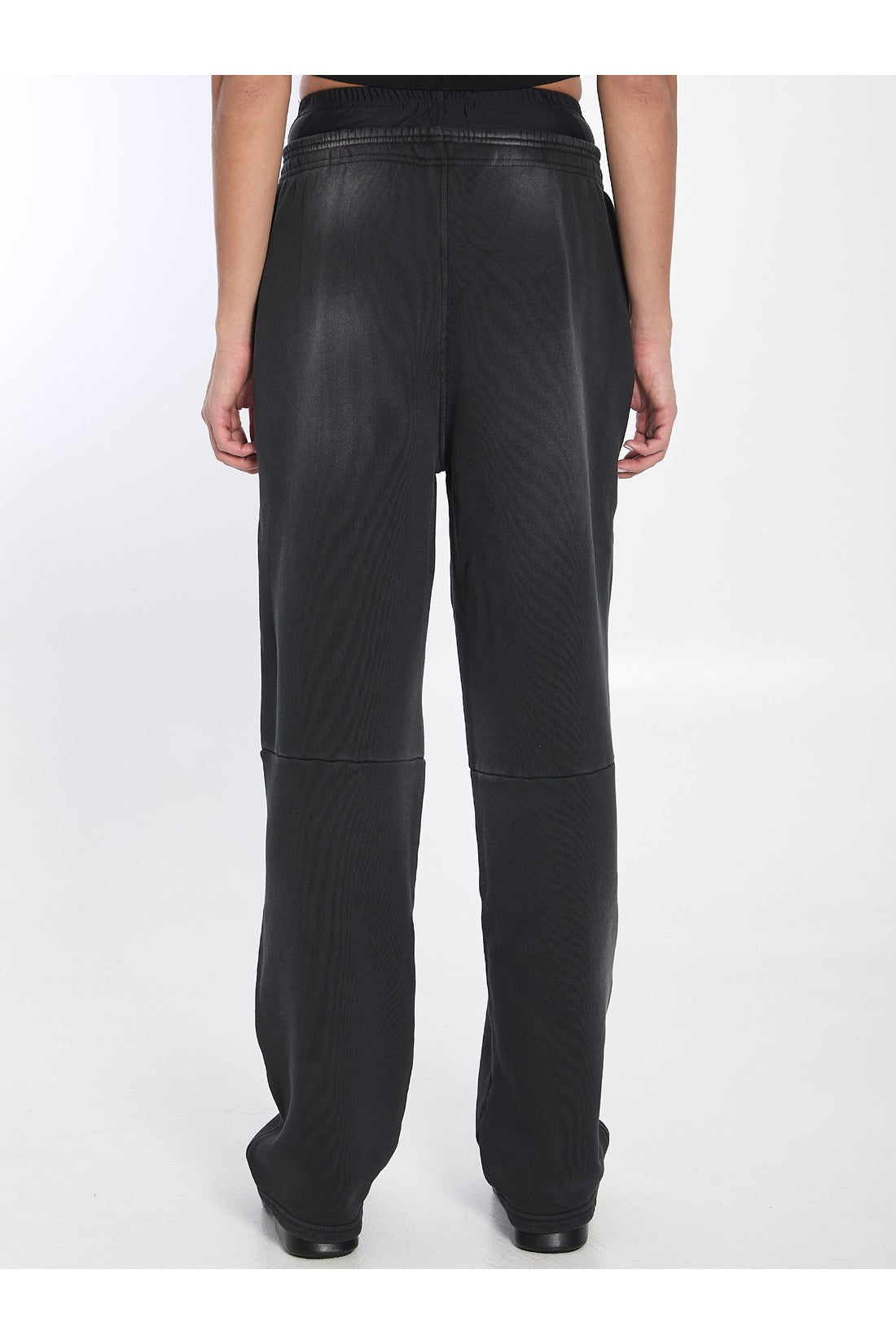 Alexander Wang-OUTLET-SALE-Pre-styled sweatpants with boxer-ARCHIVIST