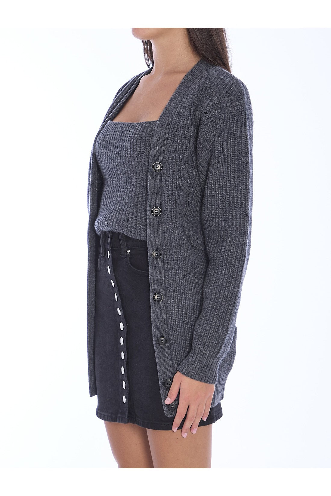 ALEXANDER WANG-OUTLET-SALE-Pre-styled twinset cardigan-ARCHIVIST