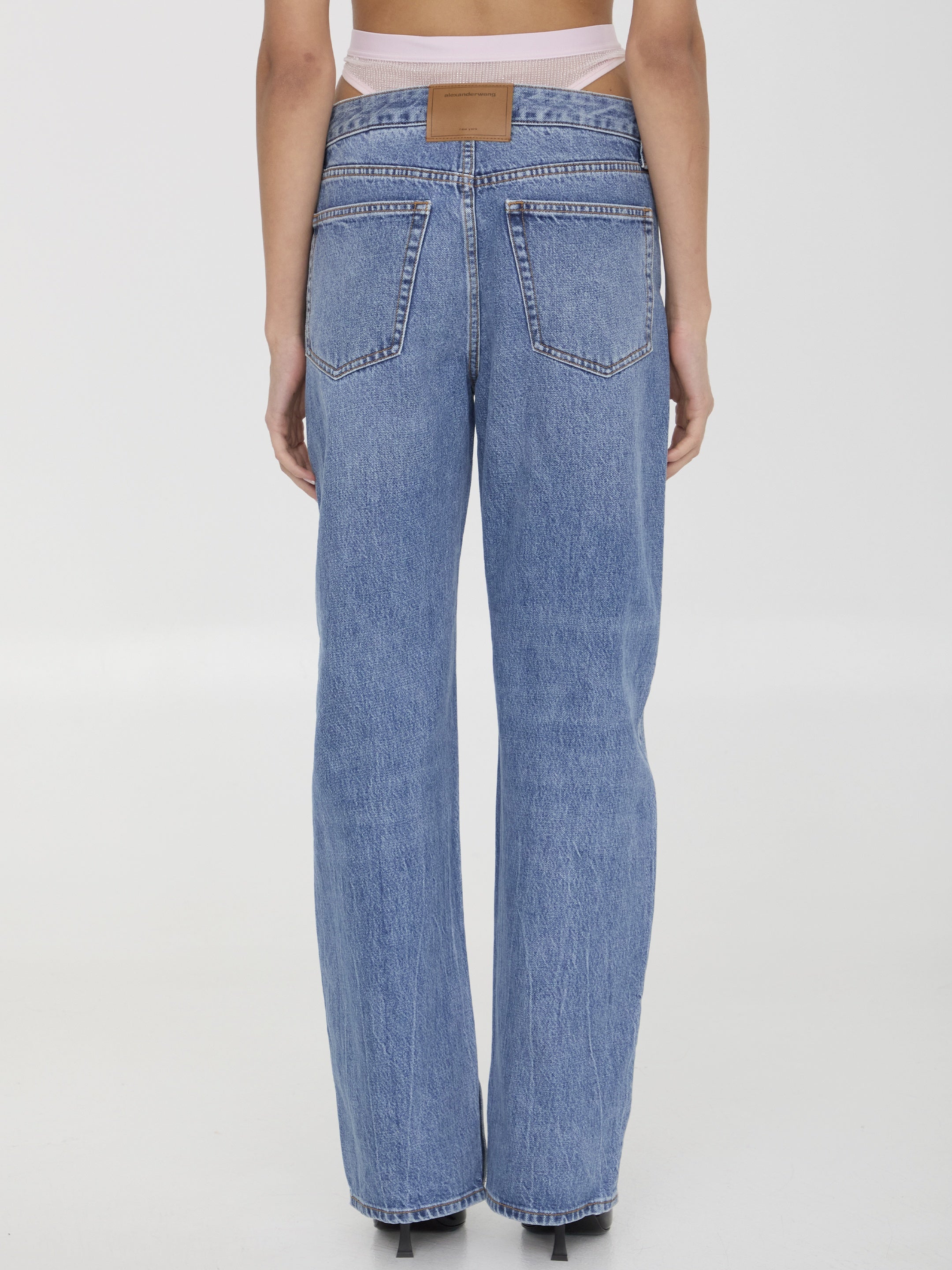 ALEXANDER WANG-OUTLET-SALE-Pre-styled underwear jeans-ARCHIVIST