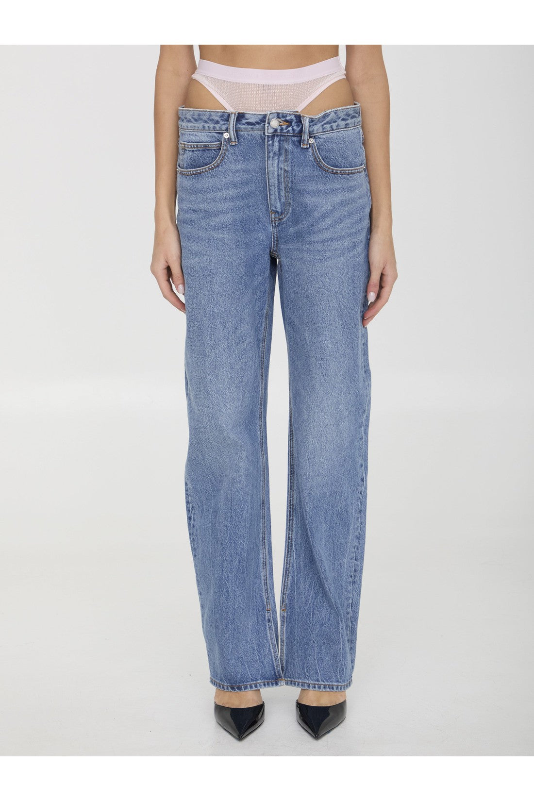 ALEXANDER WANG-OUTLET-SALE-Pre-styled underwear jeans-ARCHIVIST