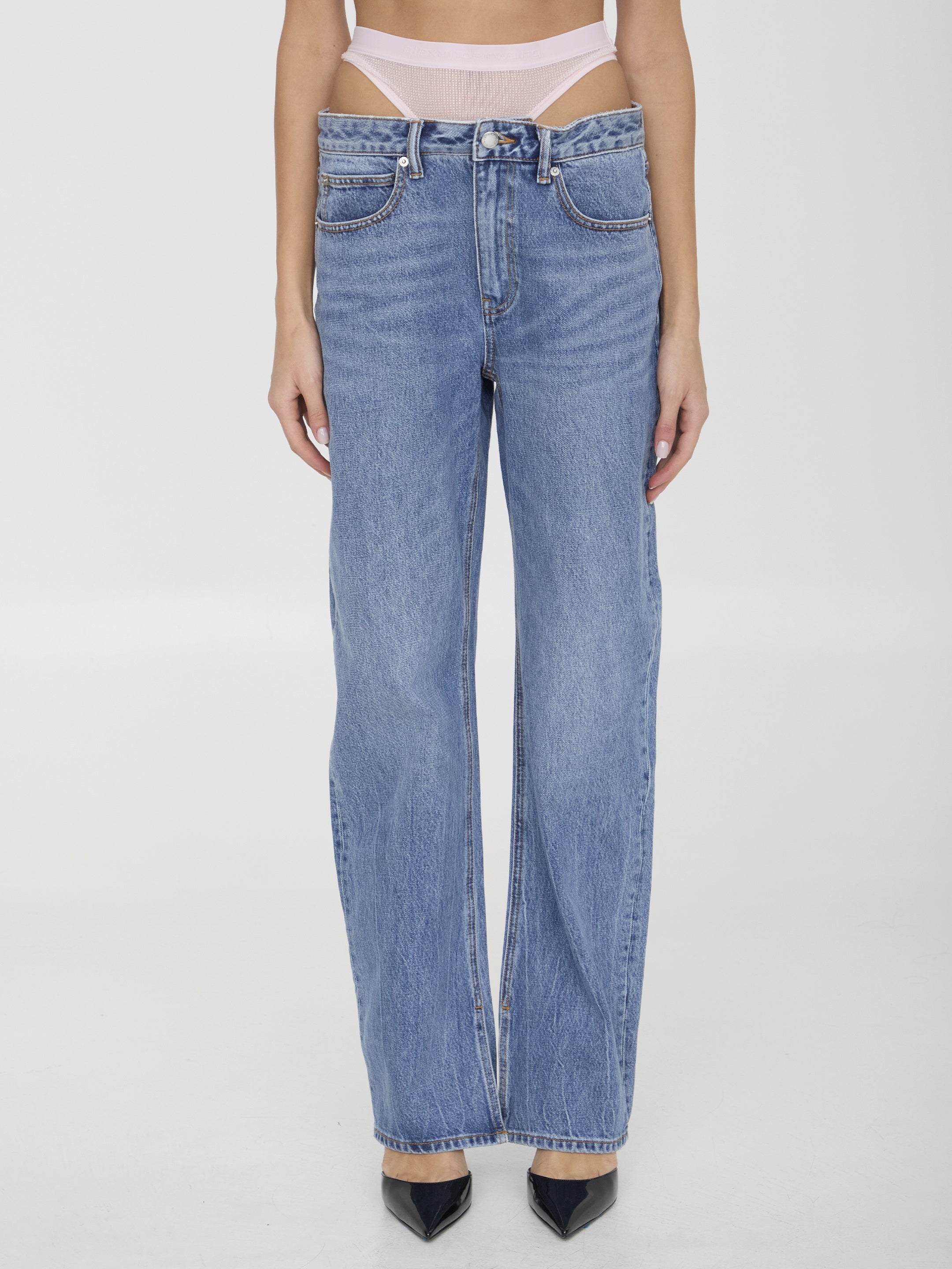 ALEXANDER WANG-OUTLET-SALE-Pre-styled underwear jeans-ARCHIVIST