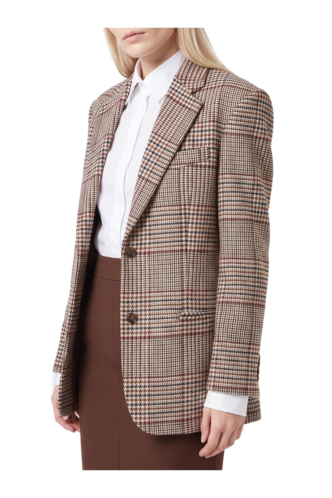 Federica Tosi-OUTLET-SALE-Prince of Wales check over blazer-ARCHIVIST